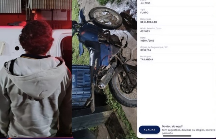 Motocicleta Roubada é Recuperada pela Polícia na PA-150