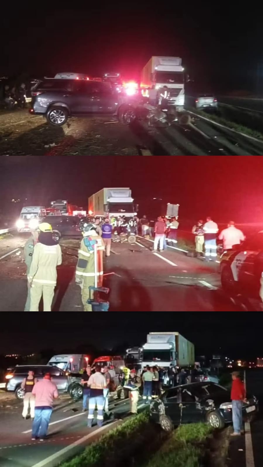 Casal morre em grave acidente envolvendo carroça, quatro carros e um caminhão na PR-151, no Paraná