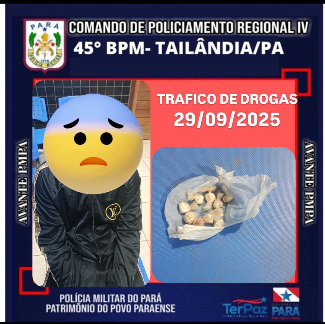 Homem é preso com 11 pedras de “Oxi” durante abordagem policial em Tailândia